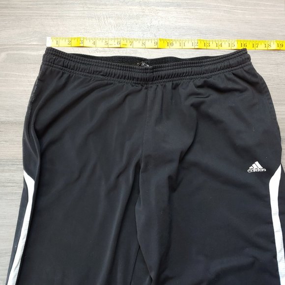 Excellent Used Condition Men's Adidas 3 Stripe Athletic Pant Black Size Medium - Picture 6 of 15